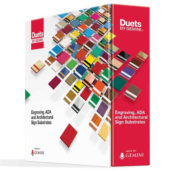 Catalogue de plastiques gravables Gemini Duets