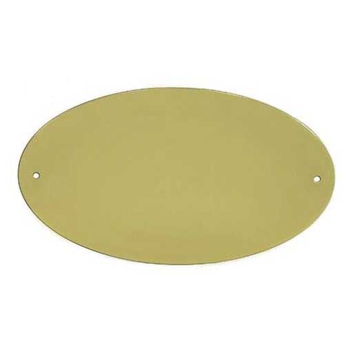 Targhetta ovale in alluminio - 145x85 mm - 10 pz