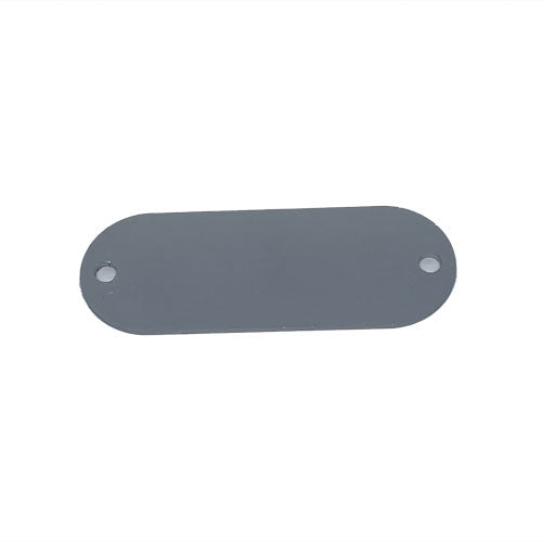 Medaglietta arrotondata ai lati con 2 fori (10pz)