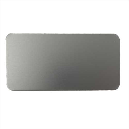 Aluminum tags with double-sided adhesive